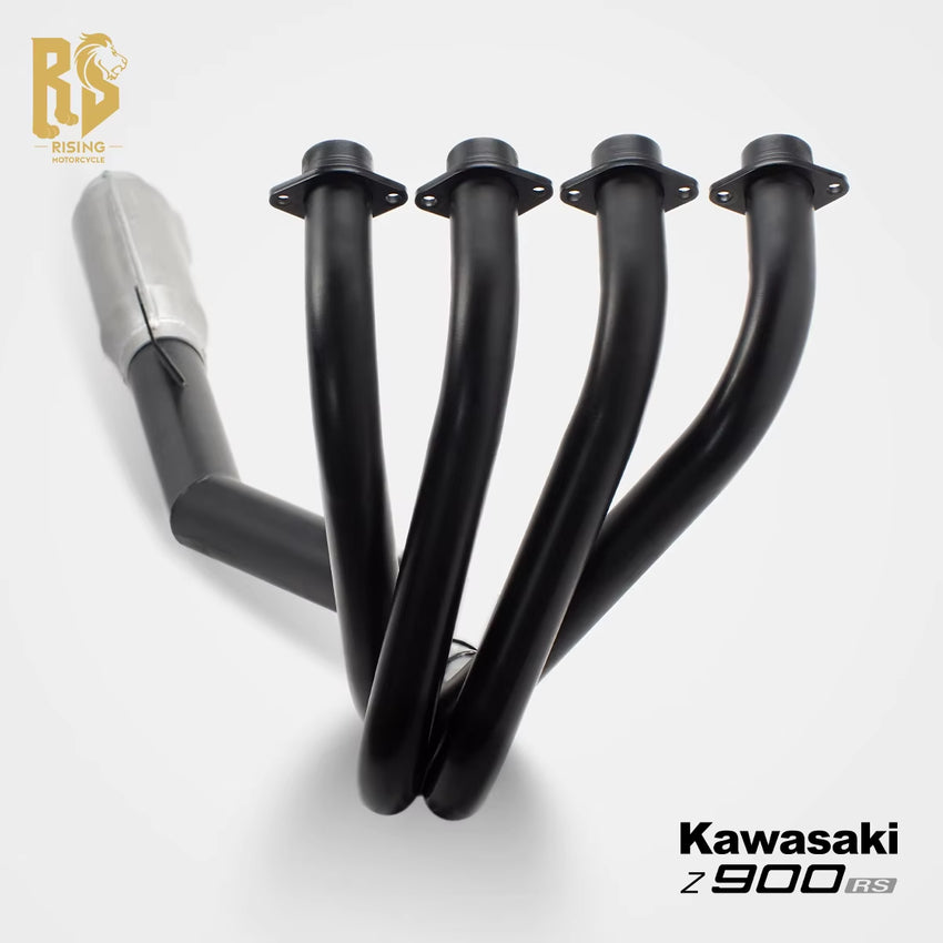 FORSOUND Kawasaki Z900Rs-One Cast Iron Exhaust Pipe-New Replacement Part for Monaka (Black/White)
