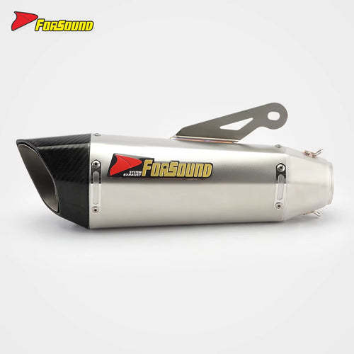 RS Original MT07 Stainless Steel Carbon Fiber Modified Motorcycle Exhaust Pipe New Condition for R 3 450SR NK 51Mm