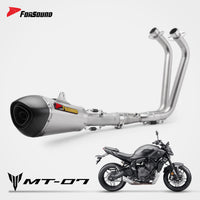 FORSOUND ท่อไอเสีย Yamaha MT07 ออกใต้ท้อง Alpha Full System สแตนเลส รุ่นปี 2014-2026 รองรับ O2 Sensor
