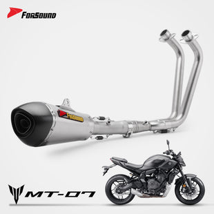 FORSOUND ท่อไอเสีย Yamaha MT07 ออกใต้ท้อง Alpha Full System สแตนเลส รุ่นปี 2014-2026 รองรับ O2 Sensor