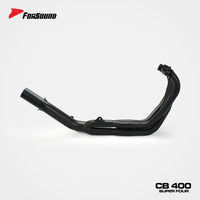FOR Honda cb400sf Exhaust Extended Slant Hexagon round Hole Full Exhaust System Stainless Steel