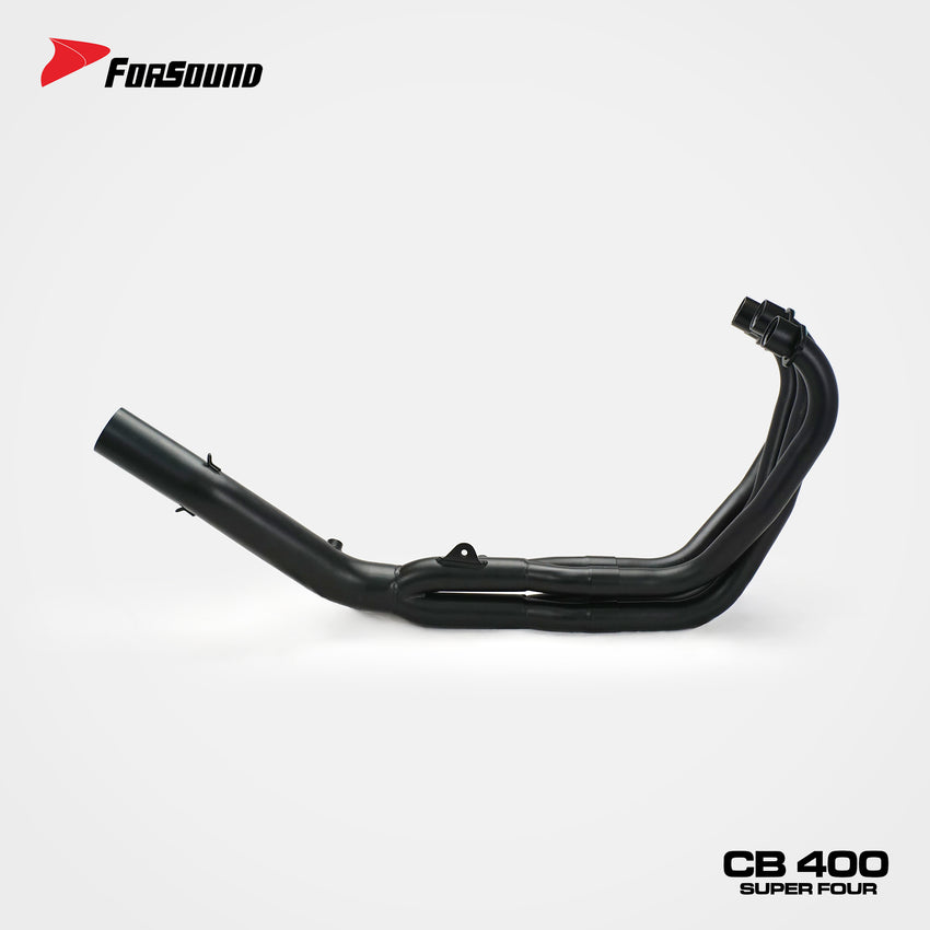 FOR Honda cb400sf Exhaust Extended Slant Hexagon round Hole Full Exhaust System Stainless Steel