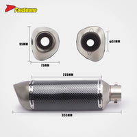 For Monkey 125 Exhaust Stainless Steel Black/Silver Small Square Full Exhaust System Low Backpressure Optimization Urban