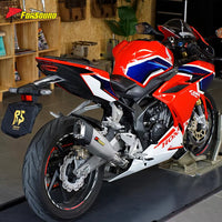 RS Original Universal Modified Motorcycle Exhaust Pipe Stainless Steel Pioneer Carbon Fiber Tail Section 51Mm Diameter New