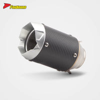 RS Original 703RR Embossed Carbon Fiber Motorcycle Exhaust Pipe Stainless Steel Modified Tail Section 675NK 51Mm Black New