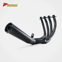 New FORSOUND Kawasaki Z900RS Cafe Accessories One-Piece Black Cast Iron Exhaust System Replacement Shorty High Temp Corrosion