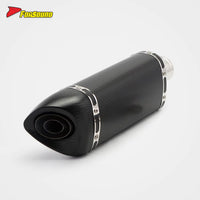 Universal 51Mm Diameter K11-Style Slip-On Exhaust Carbon Fiber Tail Tip Improved Power Response Street Commute/Sport Riding OEM