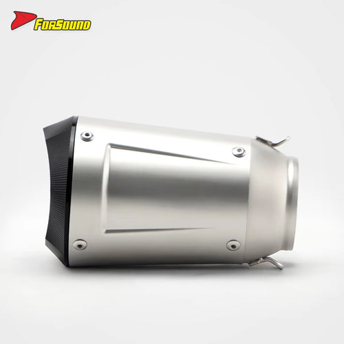 Stainless Steel 60Mm AR Angled Tail Section Exhaust Pipe, Universal Motorcycle Pipe