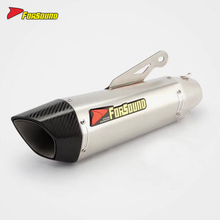 RS Original MT07 Stainless Steel Carbon Fiber Modified Motorcycle Exhaust Pipe New Condition for R 3 450SR NK 51Mm