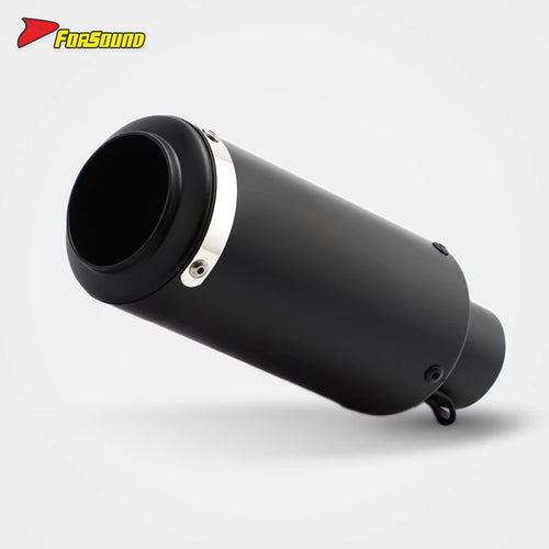 RS Original Stainless Steel Carbon Fiber Modified Motorcycle Exhaust Muffler New Condition Pipe End Can