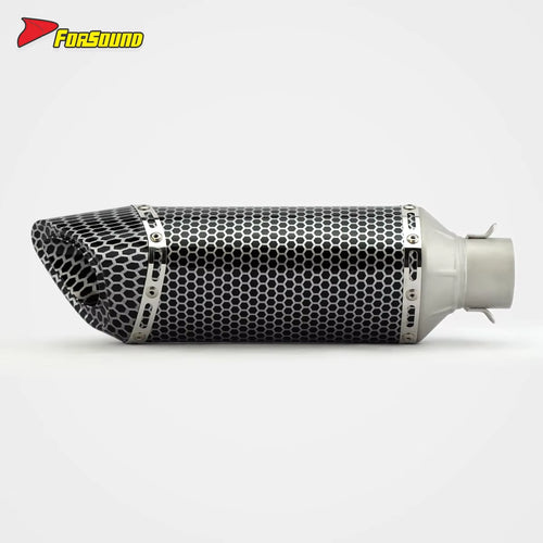 RS Original High Temperature Resistant New D Stainless Steel Slip-On Silencer Motorcycle Exhaust Tail Tube Retrofit Upgrade