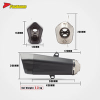 Pyramid Full Exhaust Yamaha Cygnus-X 4Th Gen 180 2015-2025 Sport Scooter Complete System Stainless Steel Deep Mellow Sound OEM