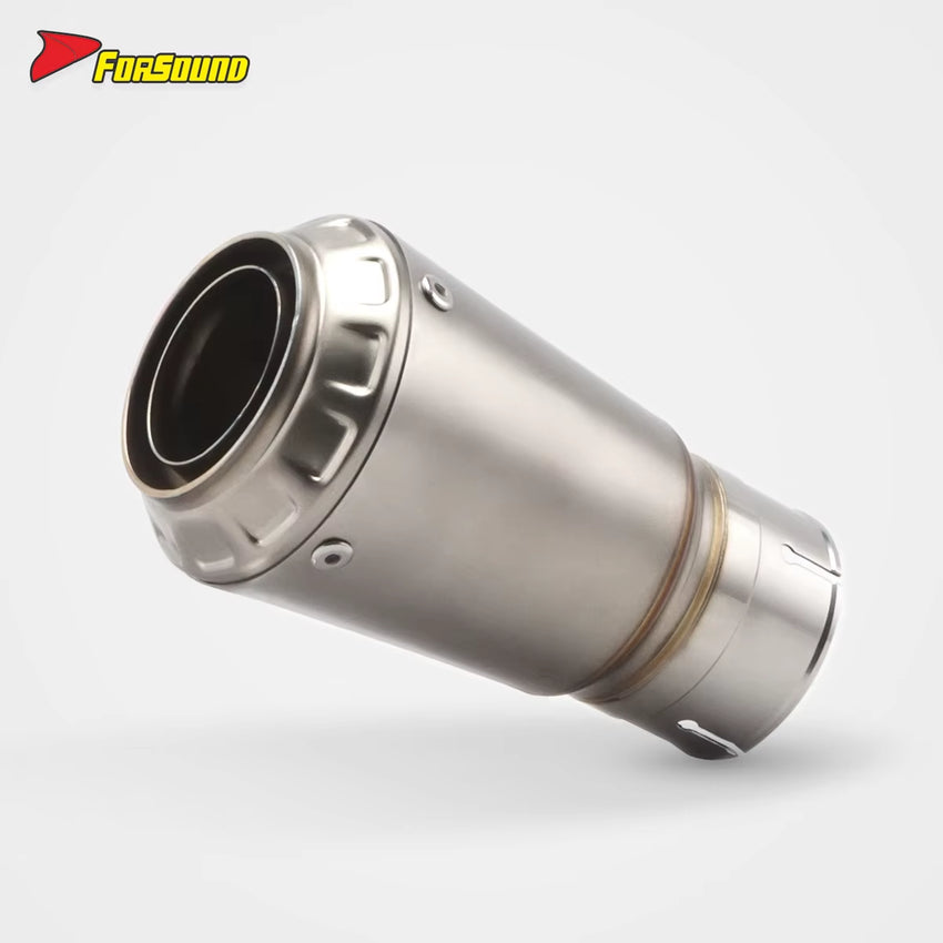 FORSOUND New for S1000RR S1000R 2010-2025 Stainless Steel & Carbon Fiber Slip-On Exhaust Mid Pipe Retrofit/Upgrade