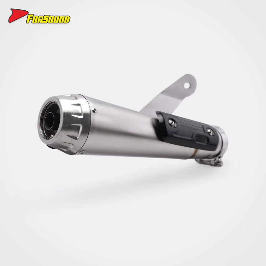 For S1000RR Exhaust FORSOUND Arrow Mid-Rear Integrated Stainless Steel Heat Shield High-Pitched Racing Exhaust Note OEM ODM