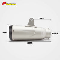 RS Original Universal Exhaust Pipe Tail Section for 450Sr 675Nk Ninja 400 703RR New Condition Made of Carbon Fiber