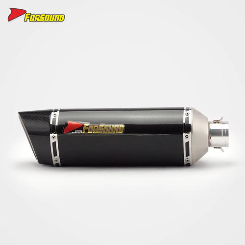Stainless Steel Carbon Fiber 51Mm Roman Roman Clamp End Can Exhaust Pipe Universal Motorcycle Pipe