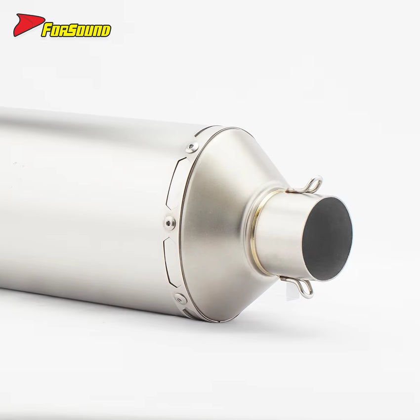 RS for Motorcycle Exhaust System Roasted Blue Processcarbon DB Killer Anti-Scalding Cover Muffler and Pipe Manifold 51Mm Caliber