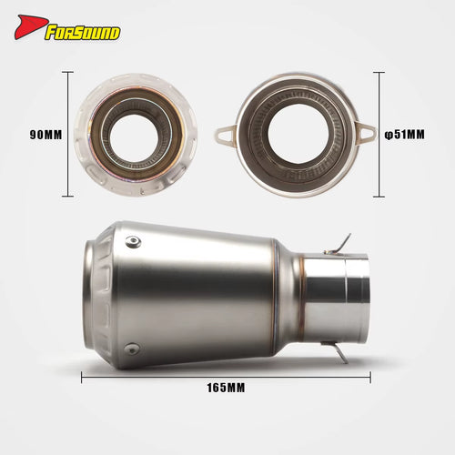 Stainless Steel 51Mm Exhaust End Can for Z900