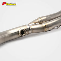 New FORSOUND Yamaha TMAX 560 Twin-Cylinder Maxi-Scooter Titanium Front-Mid Section Exhaust Direct Bolt-On Installation