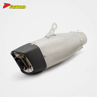 For ZONTES 703RR Stainless Steel Full Straight Exhaust System Side-Exit Motorcycle Exhaust Pioneer Model with Oxygen Sensor OEM