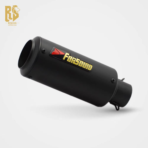 RS for Motorcycle 51Mm Universal Carbon Fiber Exhaust Pipe Nozzle Carbon Brazing Tail Section for ZX-6R Z800 R6 RK8