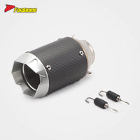 RS Original 703RR Embossed Carbon Fiber Motorcycle Exhaust Pipe Stainless Steel Modified Tail Section 675NK 51Mm Black New