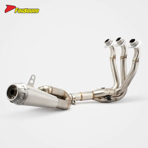 New Condition Stainless Steel Laser Print Motorcycle Modified Full System Exhaust Pipe for Triumph 765 2017-2024 765R OEM/ODM