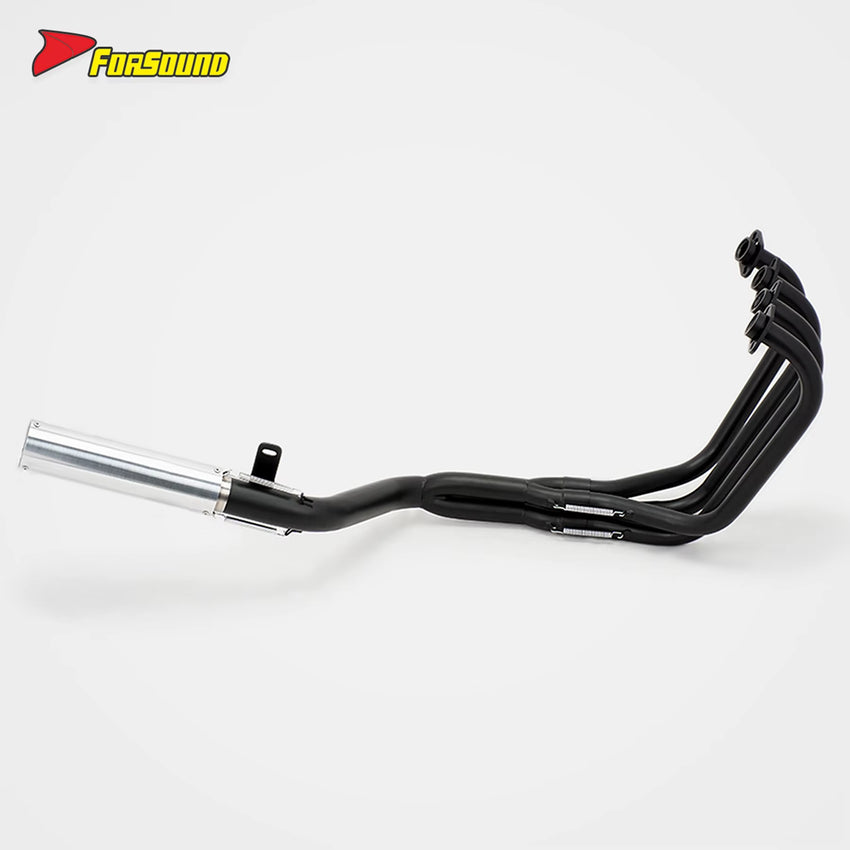 Delicate and High Temperature Resistant Retro-Style Six-Section Electroplated Motorcycle Low-Exit Full Exhaust Pipe for CBX400F