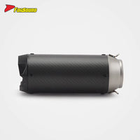 New RS Original Forsound/Sound Titanium Alloy Carbon Fiber Black 60Mm End Can Extended Version Embossed Exhaust Pipe For