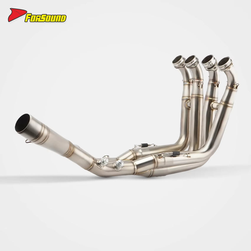 FOR BMW S1000RR S1000R Fit 10-25 Stainless Steel Puppy Pro Style Full Exhaust Pipe Compatible Aftermarket Rear 2022 Bmw S1000Rr
