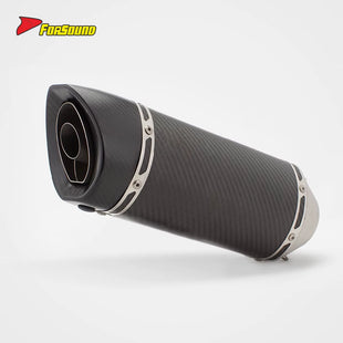 New FORSOUND 675SR Carbon Fiber Stainless Steel Full Exhaust System LV Style Matte Texture High-Temp Resistant Sportbike Racing