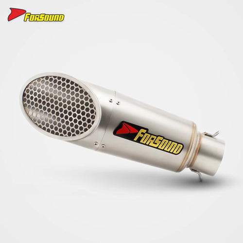 Stainless Steel Mini Honeycomb Exhaust Pipe for Motorcycle Mountain Running Ninja 4 Z900 R3 R15