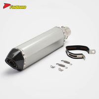 RS Original Modified Stainless Steel Exhaust Pipe Universal Single Hole Tail Section 51Mm Extended Hexagonal Body Condition New