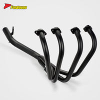 Delicate and High Temperature Resistant Retro-Style Six-Section Electroplated Motorcycle Low-Exit Full Exhaust Pipe for CBX400F