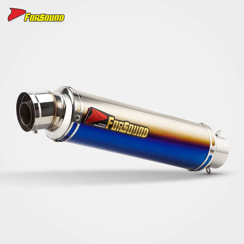 RS Original Universal Carbon Fiber Stainless Steel Motorcycle Exhaust Pipe for Z900RS Grilled Blue Polished Sportbikes