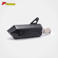 R1300GS for Forsound New Carbon Fiber Cable-Controlled Valve Front-Mid Section Black Aurora Slip-On Full Exhaust System For