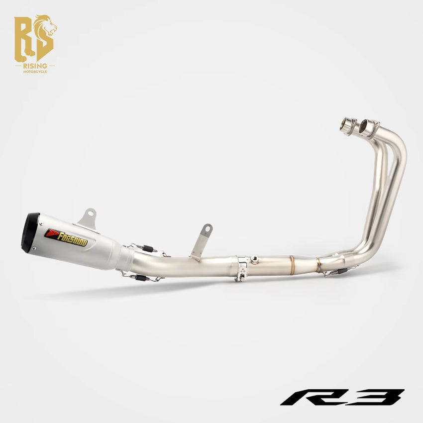 Stainless Steel 51Mm Exhaust Full Motorcycle Exhaust for Yamaha R3 Exhaust
