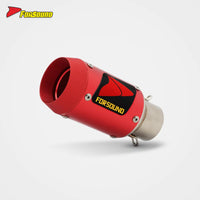 Stainless Steel Carbon Fiber 51Mm Mini GP End Can Exhaust Pipe Universal Motorcycle Pipe