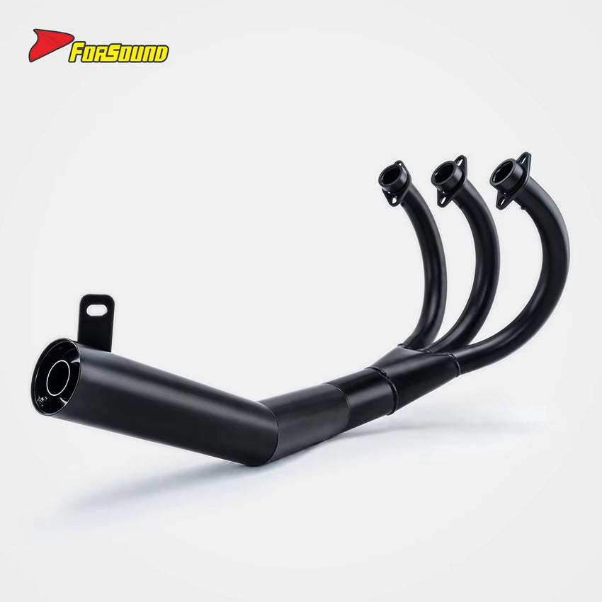 New FORSOUND KAWASAKI KH250 Retro Motorcycle Black Painted Cast Iron Exhaust Pipe Replacement for CB750K/ Includes Exhaust