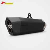 New Condition Universal Black Spray Paint Stainless Steel 51Mm Caliber Motorcycle Exhaust Muffler Fit MT03 450SR MT09 Z400 CB400