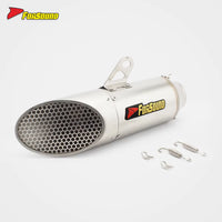 Stainless Steel 51Mm Honeycomb End Can Exhaust Pipe Universal Motorcycle Pipe