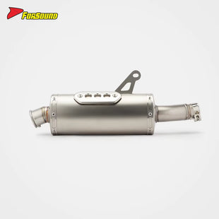For CFMOTO 450Mt Stainless Steel Cat-Back Exhaust System OEM Fitment 2023-2025 Motorcycle Assembly Noise Cancellation OEM&DOM