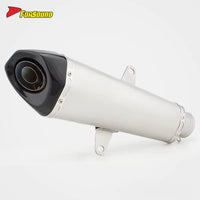 For ADV 350 Extended Slanted Hexagonal Mid-Rear Section Stainless Steel Exhaust Deep Sport Note 2024-2025 Model FORSOUND