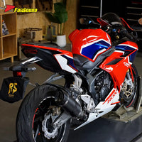 RS for Carbon Fiber Exhaust Pipe 51MM Caliber for Motorcycle Modified Competitive Running Mouth for Street ZX-4R R 3 450RR 600