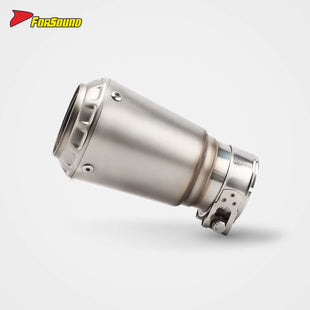For ZX 500RR Sportsbike 57Mm Silvery White Stainless Steel Motorcycle Mid-Tail Integrated Exhaust Pipe Customizable OEM ODM