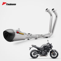 FORSOUND ท่อไอเสีย Yamaha MT07 ออกใต้ท้อง Alpha Full System สแตนเลส รุ่นปี 2014-2026 รองรับ O2 Sensor