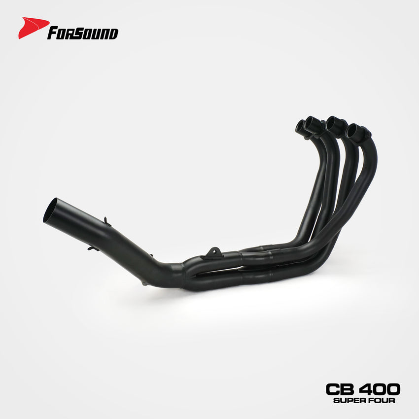 FOR Honda cb400sf Exhaust Extended Slant Hexagon round Hole Full Exhaust System Stainless Steel