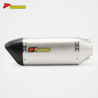 Stainless Steel 60Mm Puppy Frosted Carbon Mouth End Can Exhaust Pipe Universal Motorcycle Pipe