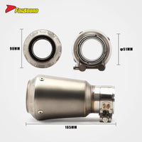 For KAWASAKI Z900 Fit 2017-2025 Matte Texture Silvery Titanium Alloy Motorcycle Crown-Style Motorcycle Full Exhaust System OEM
