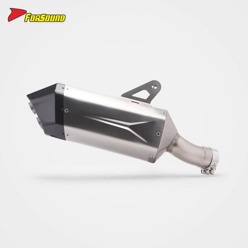 New Forsound S1300Gs Carbon Fiber Stainless Steel Mid-Tail Integrated Exhaust System Precision Welding Deep Powerful Sound Fit